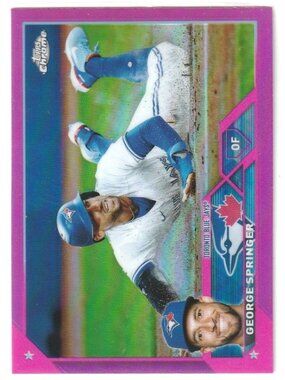 6for$49 GEORGE SPRINGER 2023 Topps Chrome Pink Refractor #134
